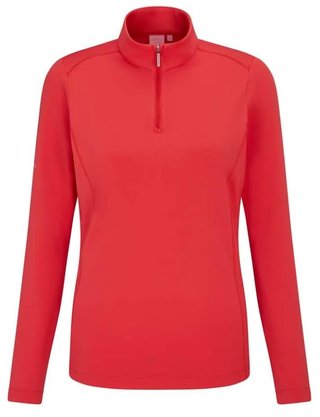 PING Aveline Half Zip damtröja med lång ärm, cayenne