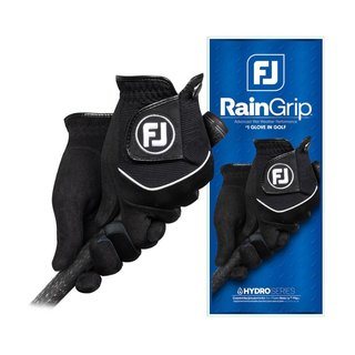 Footjoy RainGrip 24 herr golfhandskar (par), svart