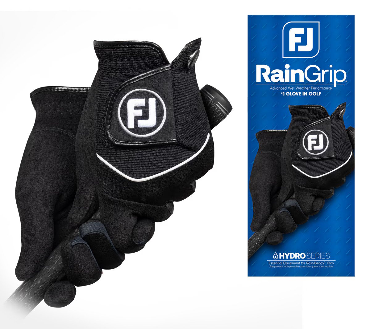 FootJoy RainGrip dam handske (1 par), svart