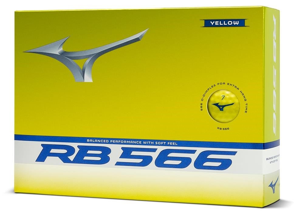 Mizuno RB 566 golfbollar, gula