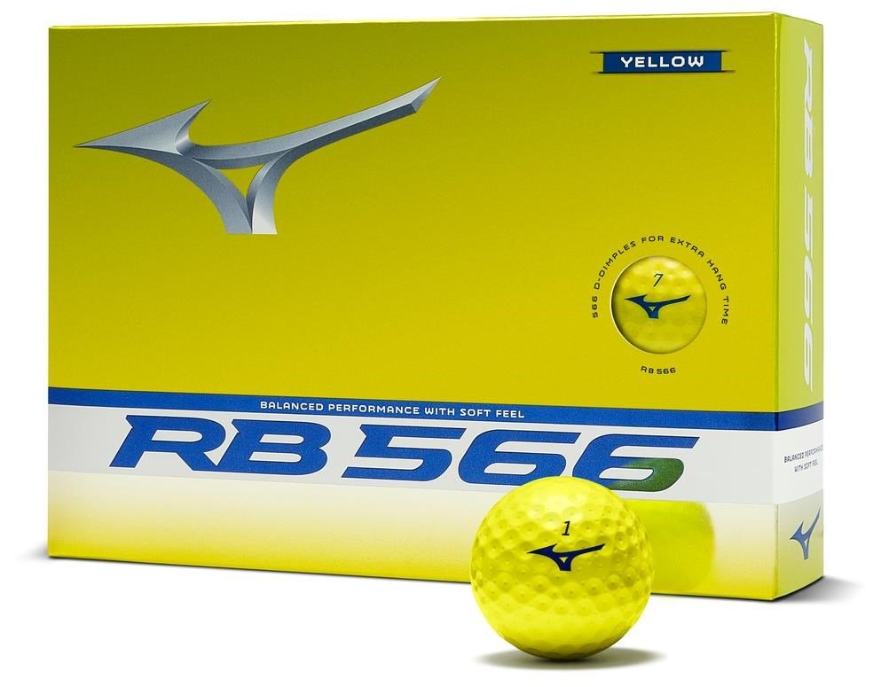 Mizuno RB 566 golfbollar, gula