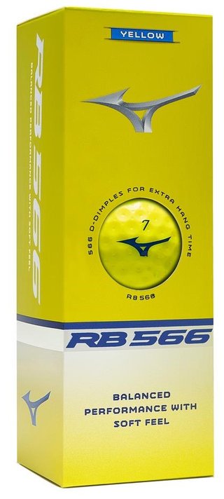 Mizuno RB 566 golfbollar, gula