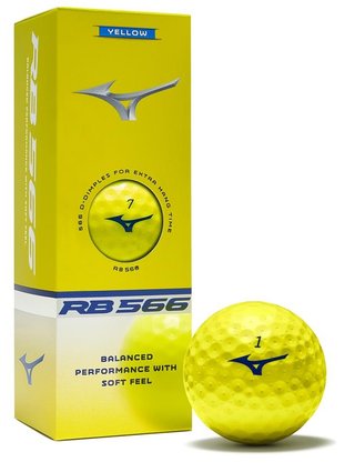 Mizuno RB 566 golfbollar, gula