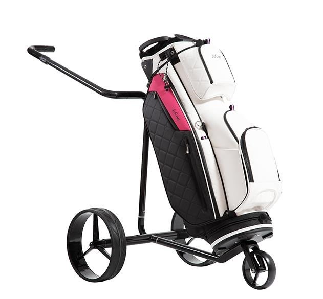 JuCad First Class cart bag, svart/rosa