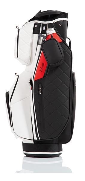 JuCad First Class cart bag, svart/röd