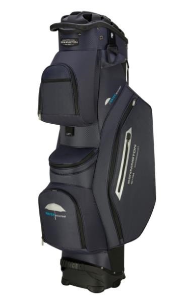 Bennington QO14 Water Resistant cart bag, navy/silver
