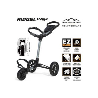 Sun Mountain Ridgeline 3 manuell trolley, silver