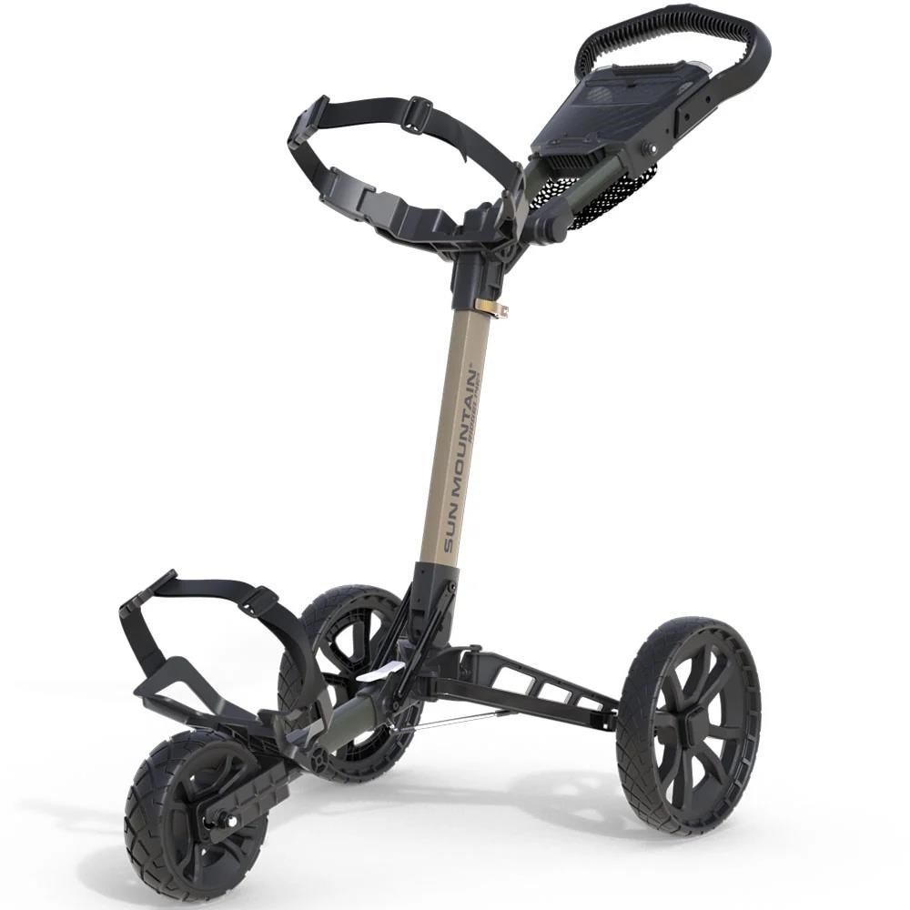 Sun Mountain Ridgeline 3 manuell golfvagn, sand/hunter