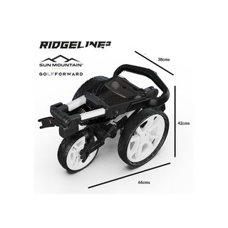Sun Mountain Ridgeline 3 manuell golfvagn, sand/hunter