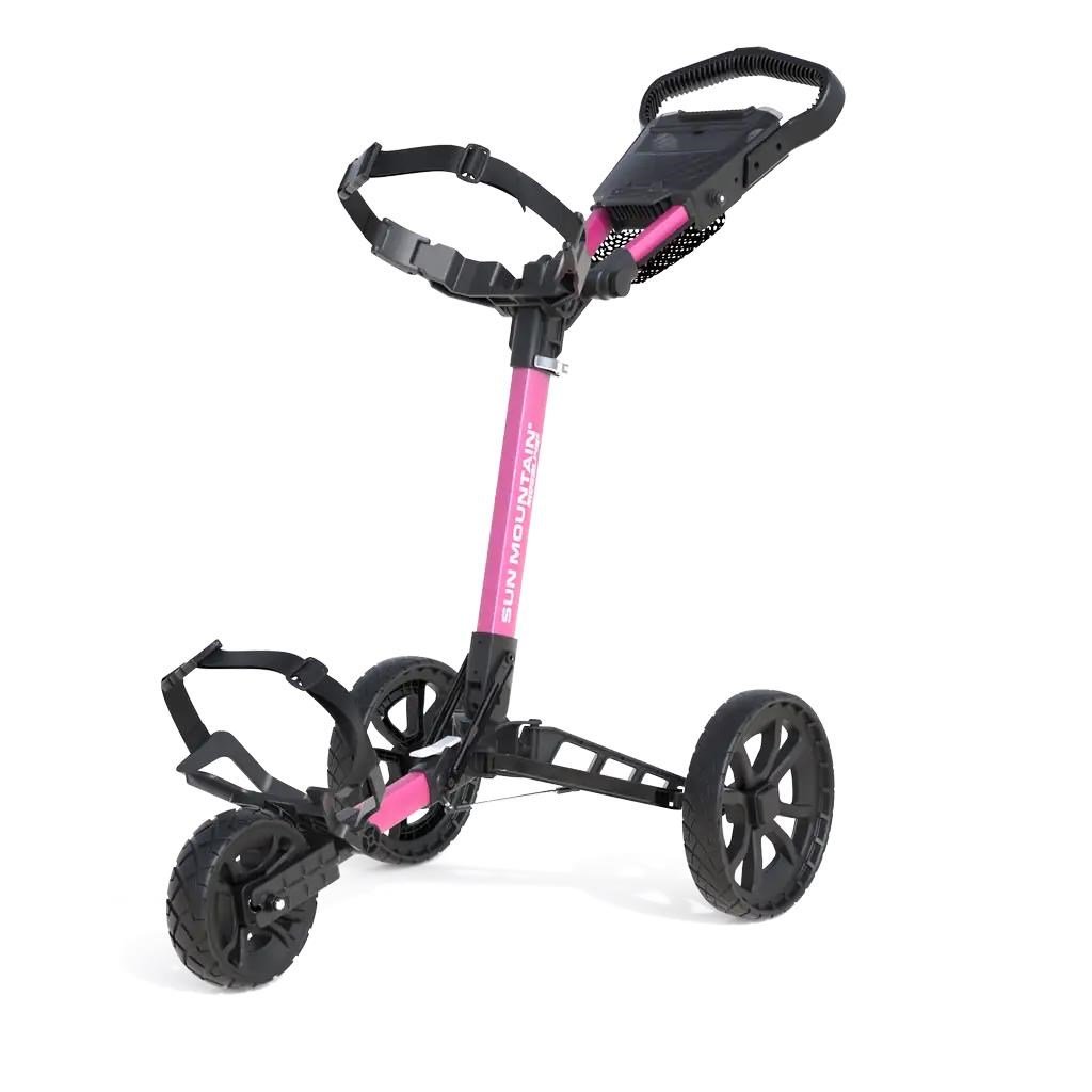 Sun Mountain Ridgeline 3 manuell golfvagn, rosa