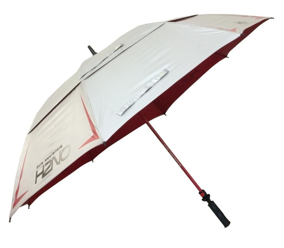 Sun Mountain H2NO Chrome UV paraply 68", röd