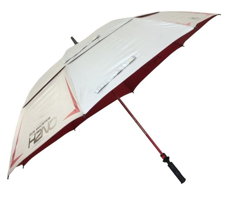 Sun Mountain H2NO Chrome UV paraply 68", röd