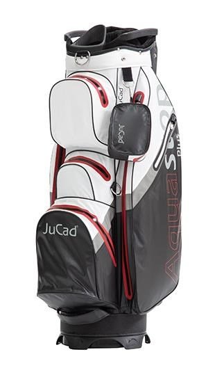 JuCad Aquastop Plus Facelift cart bag, svart/vit/röd