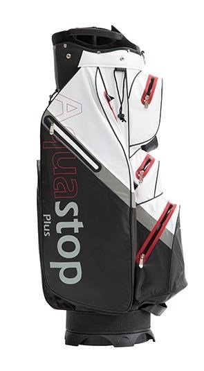 JuCad Aquastop Plus Facelift cart bag, svart/vit/röd