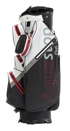 JuCad Aquastop Plus Facelift cart bag, svart/vit/röd