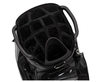 JuCad Aquastop Plus Facelift cart bag, svart/vit/röd