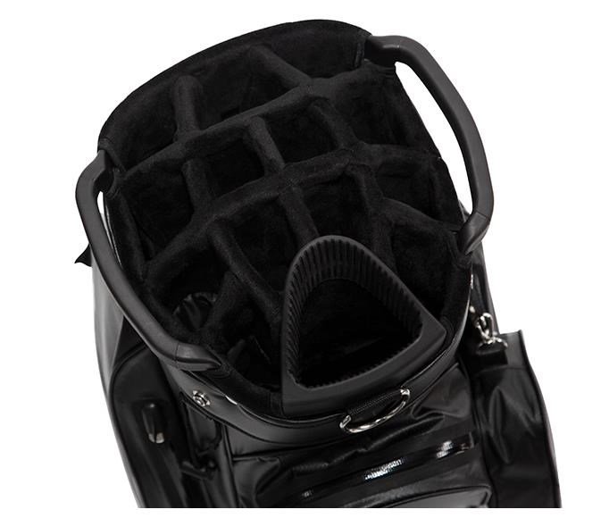 JuCad Aquastop Plus Facelift cart bag, svart/vit/röd