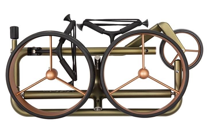 JuCad Carbon Verde Rosé manuell vagn, specialutgåva + bärbag JTT