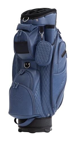 JuCad Style cart bag, mörkblå/läderimitation