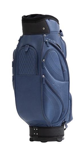 JuCad Style cart bag, mörkblå/läderimitation