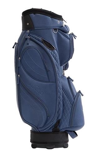 JuCad Style cart bag, mörkblå/läderimitation