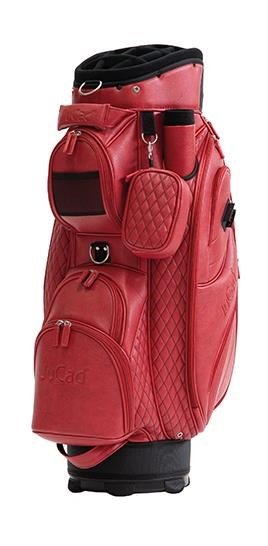 JuCad Style cart bag, röd/läderimitation