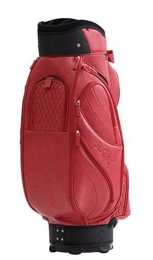 JuCad Style cart bag, röd/läderimitation