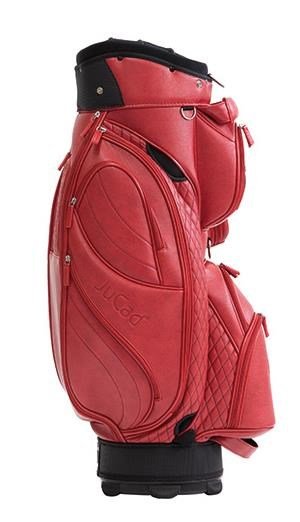 JuCad Style cart bag, röd/läderimitation