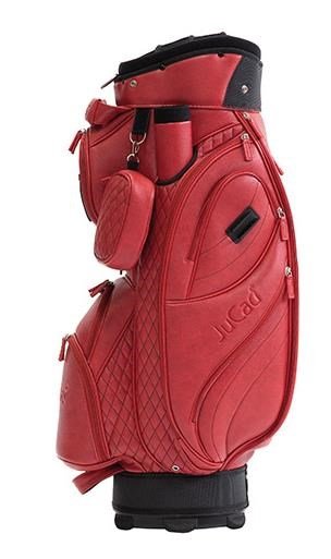 JuCad Style cart bag, röd/läderimitation