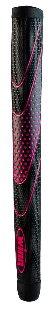Winn Excel 2024 Medallist Putter grip, STANDARD Pistol, svart/rosa