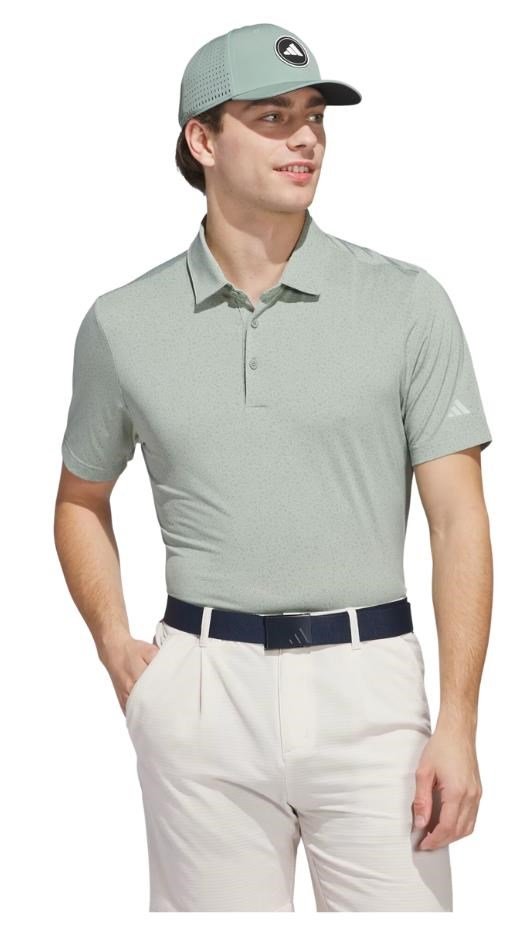Adidas Ultimate365 Mini Bunker herr polo, silver green