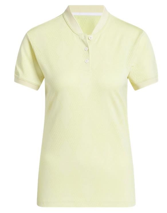 Adidas Ultimate365 Diamond Jacquard dam polo, powder yellow