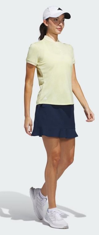 Adidas Ultimate365 Diamond Jacquard dam polo, powder yellow
