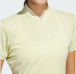 Adidas Ultimate365 Diamond Jacquard dam polo, powder yellow