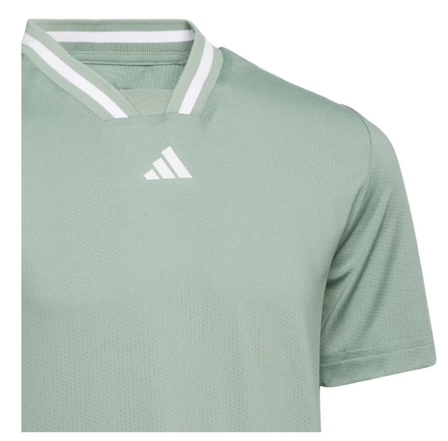 Adidas Collar junior polotröja, silver green