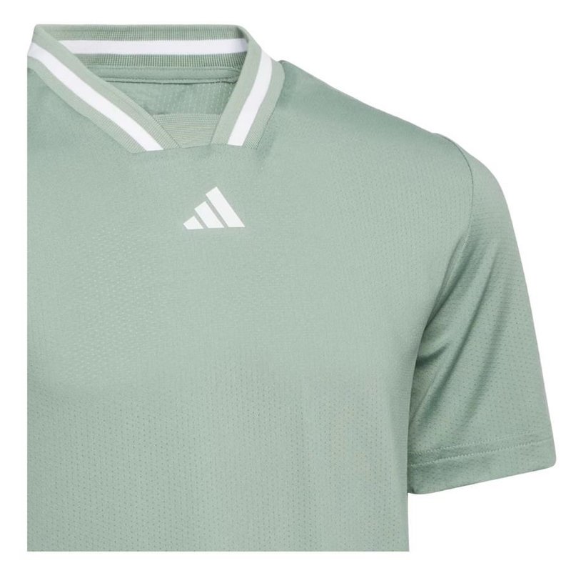 Adidas Collar junior polotröja, silver green