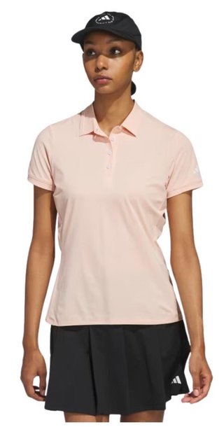 Adidas Ultimate365 Tour Twistknit dam polo, powder coral