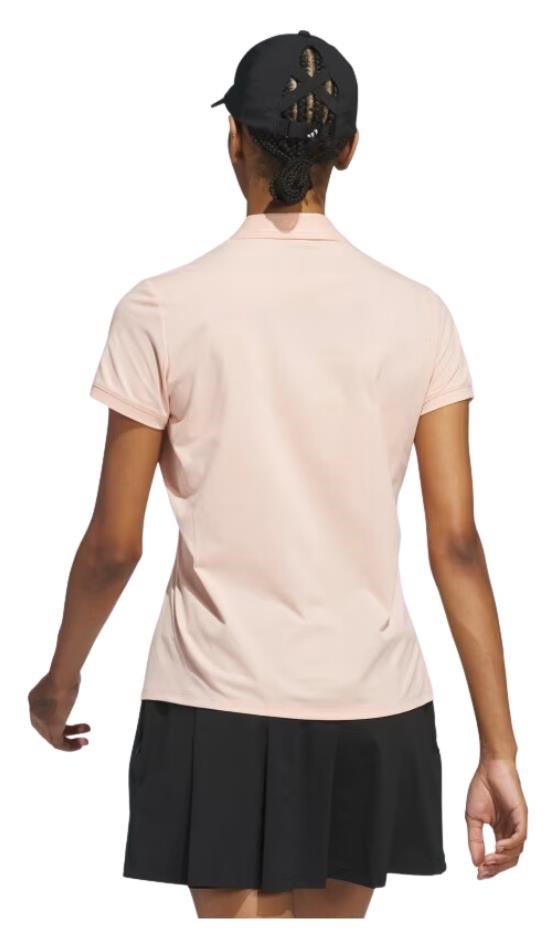 Adidas Ultimate365 Tour Twistknit dam polo, powder coral