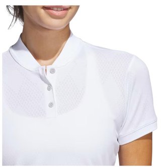 Adidas Ultimate365 Diamond Jacquard dam polo, vit