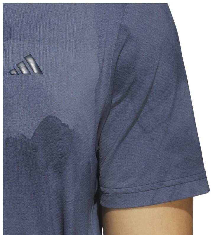 Adidas Tour Printed Mesh herr polo, collegiate navy/preloved ink