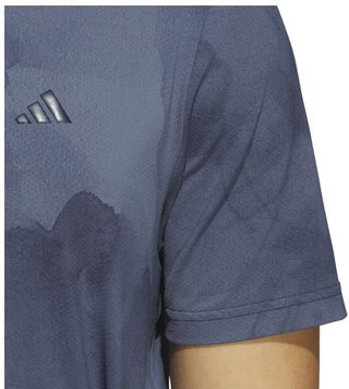 Adidas Tour Printed Mesh herr polo, collegiate navy/preloved ink
