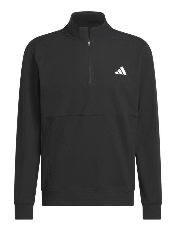 Adidas Tour 1/4-zip herr sweatshirt, svart