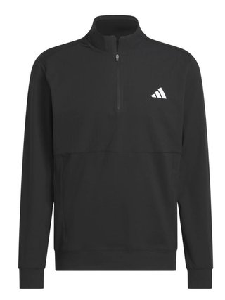 Adidas Tour 1/4-zip herr sweatshirt, svart