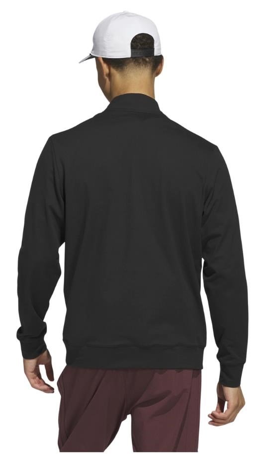 Adidas Tour 1/4-zip herr sweatshirt, svart