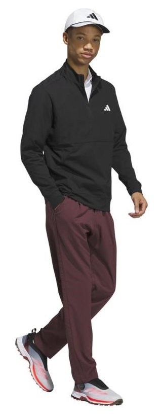 Adidas Tour 1/4-zip herr sweatshirt, svart