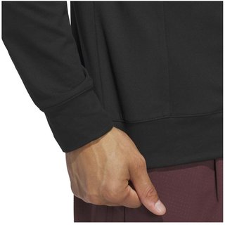 Adidas Tour 1/4-zip herr sweatshirt, svart