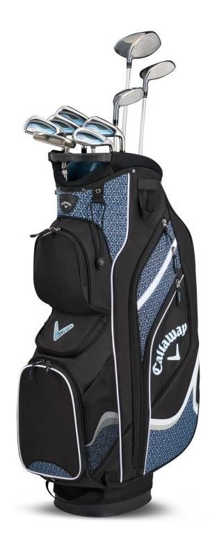 Callaway Solaire 10PC damgolfset, grafit, ljusblå