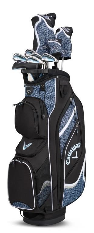 Callaway Solaire 10PC damgolfset, grafit, ljusblå
