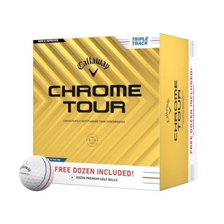 Callaway Chrome Tour Triple Track golfbollar (4 dussin, 48 bollar)