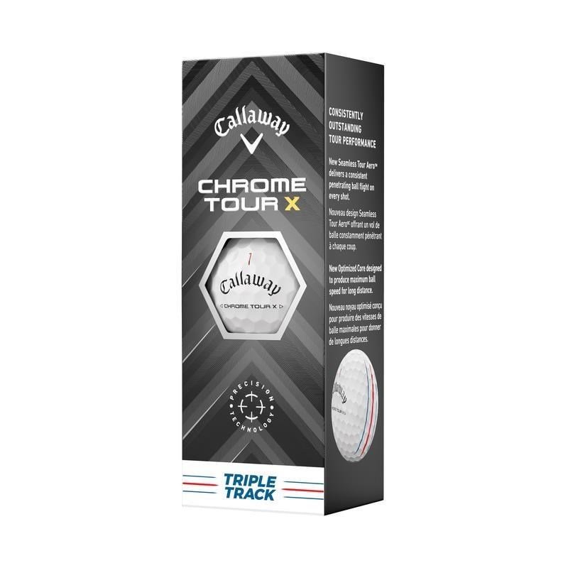 Callaway Chrome Tour X Triple Track golfbollar 2024 (48 bollar, 4 dussin)